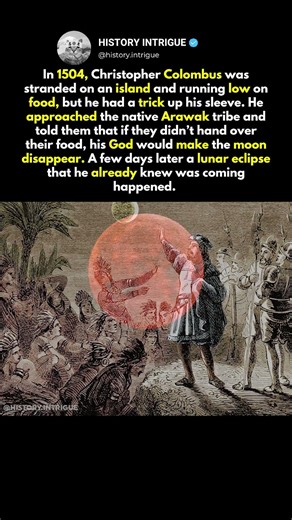 How Colombus tricked the natives.. #history