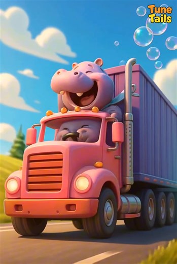 73K views · 733 reactions | Cute Animals Driving Big Trucks | Tune...