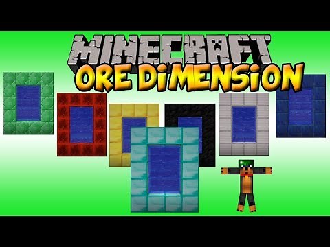 |Minecraft| Ore Dimension Mod Showcase (GO TO DEMENSIONS OF ONLY DIAMOND!)