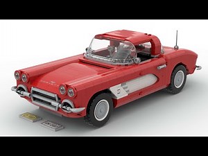 Lego 10321 Corvette Speed Build Studio Bricklink LDD by PLegoBB