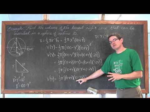 Optimization Calculus Problems Volume Calculus 1 AB