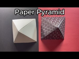 How to make a Paper Pyramid? | DIY Paper Pyramid