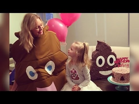 Little girl insists on poop-themed birthday party