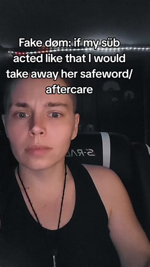 Taking away aftercare or safewords as ‘punishment’ isn’t dominance, it’s abuse. Consent isn’t conditional. Safewords and aftercare are non-negotiable #wlw #wuhluhwuh #kinktok #masc #domme