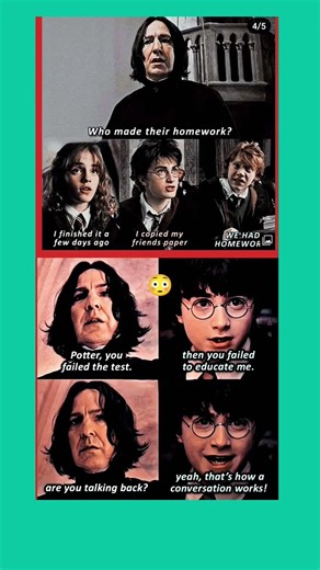 Savage Harry Potter vs Professor Snape 🔥#shorts #harrypotter #memes