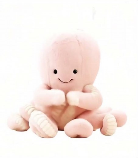 Octopus Plush, Reversible Octopus Plush Toy, Soft Pink Octopus Stuffed Animal, Cuddly Octopus,
