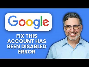 How to Fix Google “This Account Has Been Disabled” Error 🔧 Quick solutions to recover your account