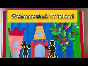 Welcome Back to School bulletin board decorations idea/Welcome charts for classroom Door