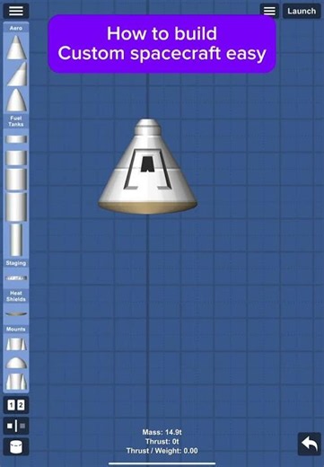 How to build custom spacecraft very easy #spaceflightsimulator