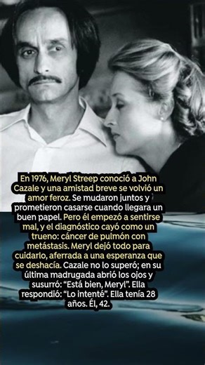 El primer amor de Meryl Streep