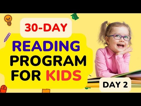 30 DAY READING PROGRAM FOR KIDS / Day 2 / Learn How To Read Fast and Easy