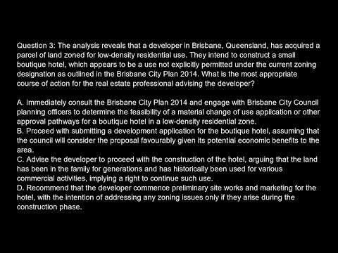 Australia Real Estate Queensland QLD Free Practice Test And Answers Updated