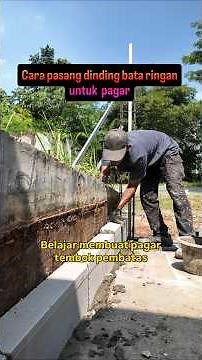 Cara memasang dinding bata ringan agar kokoh #tips #renovation #sipil #skills #seputarbangunan