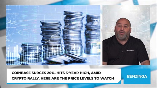 Coinbase Surges 20%, Hits 3-Year High, Amid Crypto Rally. Here Are The Price Levels To Watch