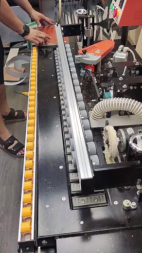 Curved line edge banding machine#woodworking #automation #woodworkingart #furnituremaking #mechanical#pvc #furniture#solidwood#mini#tools #diy #woodworkingtips #portable #furnish #yeechop #saw