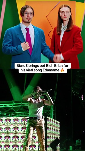 Bbno$ brings out Rich Brian for his viral song Edamame 🔥 #richbrian #edamame #bbnos