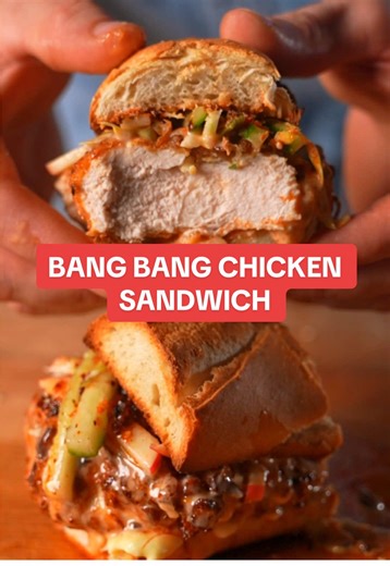Bang Bang Chicken Sandwich Recipe with Kewpie Mayo
