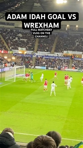 ADAM IDAH WINNING GOAL VS WREXHAM!