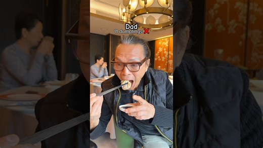 Family dumpling battle - who can eat the most?