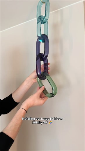 Installing Our Large Rainbow Infinity Set for Stunning Wall Art