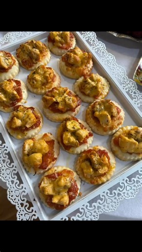 Salwaa’s 2 ingredient prebaked pizza base ready for any filling. Here I made some simple chicken pizzas. Recipe in comments | Salwaa's Cape Malay Cooking