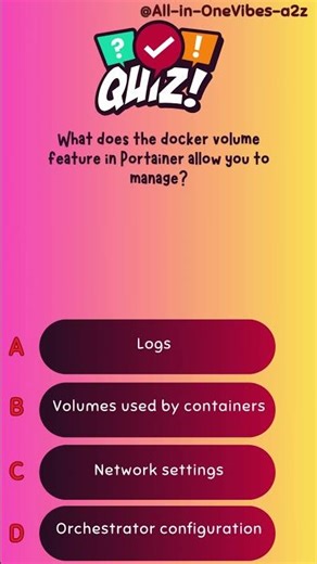 What does the docker volume feature in Portainer allow you to manage?