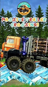 TOO HEAVY?! Log Truck + Container Trailer vs SHARP WEDGES! | MudRunner & BeamNG