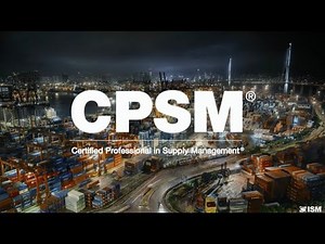 Certified Professional in Supply Management® (CPSM®) Certification