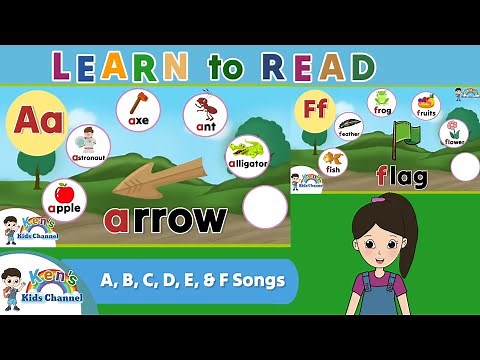 Letters Aa, Bb, Cc, Dd, Ee, and Ff Songs | The English Alphabet