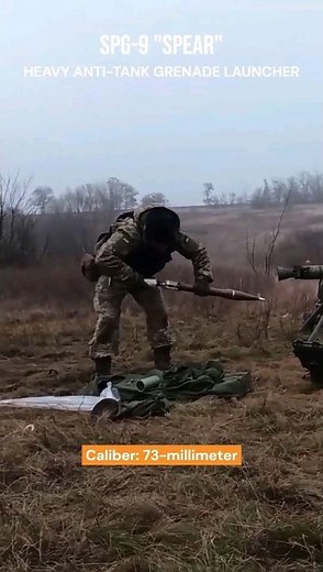🇺🇦 Ukrainian Fighter Fire SPG-9 "Spear" on 🇷🇺 Russian Target