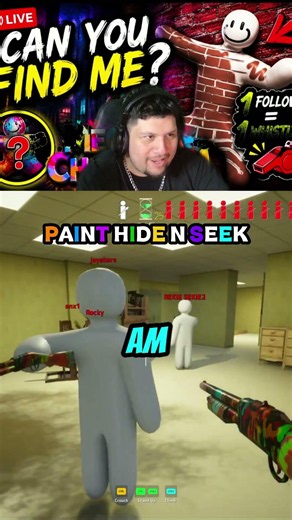 PLAYING PAINT HIDE AND SEEK!😂😭🎨