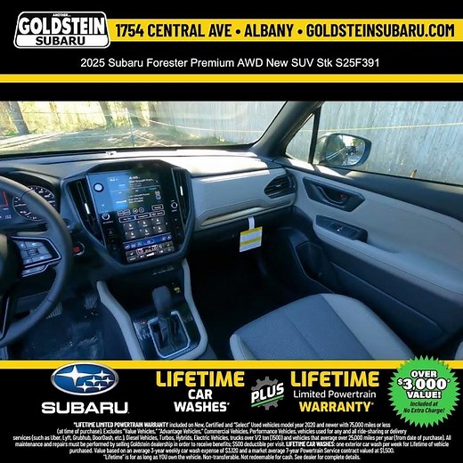 2025 Subaru Forester Premium AWD New SUV Stk S25F391