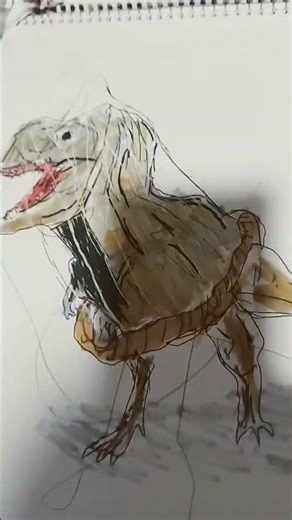 pendrawing stickman speed trexo durexo 🦖🕸#brainrot #art #ai #drawing #artist