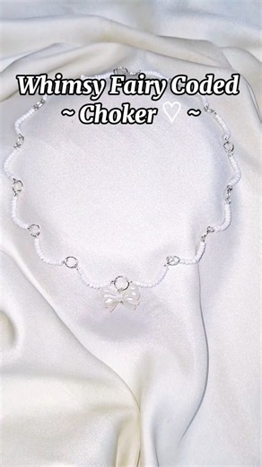 Subscribe Fairy Coded Choker 🌸 #handmade #viral #jewelry