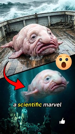 The Ugliest Fish in the World: The Blobfish 🐟😱 #shorts #wildlife #documentary