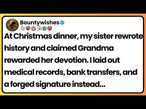 Sister claimed Grandma’s estate at Christmas. I pulled out a folder and asked to read the real will.