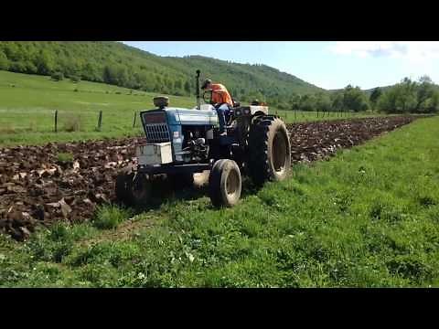 Drive by of the Ford 7000 at work plowing