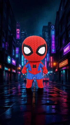 Spider Man - Knitted - Crochet - Multipart 3D Printing 👉Download STL file on my Patreon: Whale3DStudio #3dmodel #3dprinting #3dprinted #stl | Whale 3D Studio