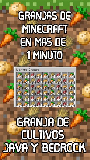 182K views · 3.4K reactions | 凌凌LA MEJOR GRANJA DE CULTIVOS AUTOMATICOS DE MINECRAFT JAVA Y BEDROCK 凌凌#minecraft #granjasminecraft #minecraftshorts #minecraftbuilds #minecraftpe #minecrafttutorial #minecraftbedrock #minecrafter | Tgamer0311 | Facebook