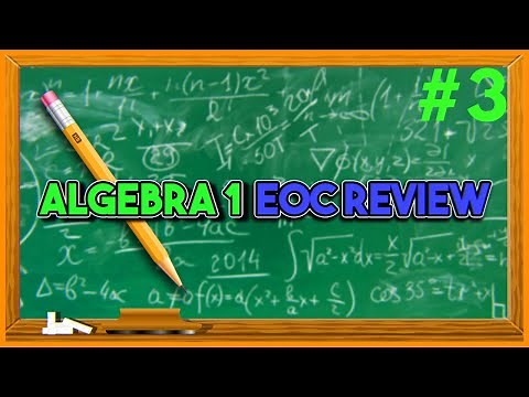 Word Problems: Algebra EOC Exam Review #3
