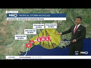Tropical Storm Nicholas 8AM Advisory