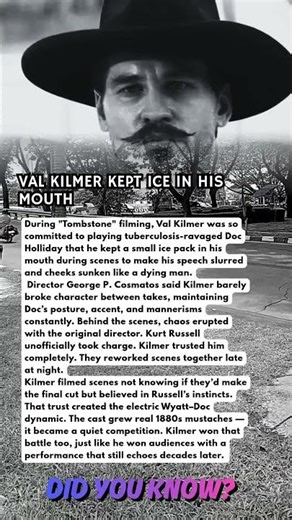 VAL KILMER KEPT ICE IN HIS MOUTH