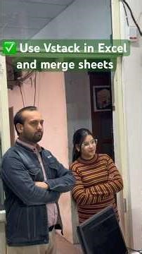✅ Use Vstack Function In Excel and merge sheets #share #excel #vstacks #spreadsheets #merge #like