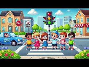 Stop, Look, and Listen! | Street Safety Song for Kids