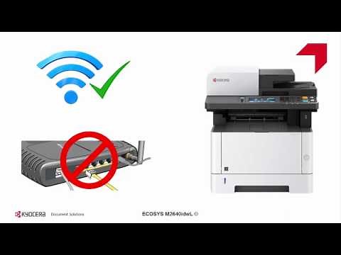 ECOSYS M2640idwL Configuración de red inalámbrica en su multifuncional