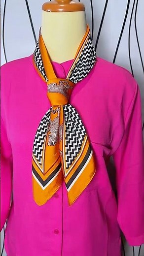 Elevate Your Look: Simple Tie and Scarf Techniques #scarfstyle #diyfashion