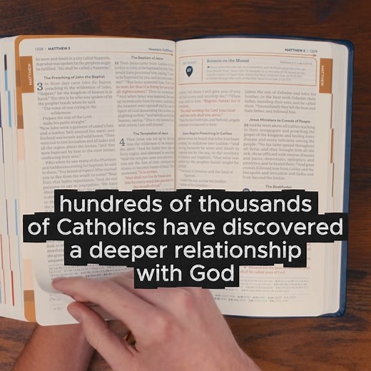 The Bible is a timeless gift that offers wisdom, comfort, and guidance. The Great Adventure Catholic Bible makes the complexity of reading the Bible simple. The only version that incorporates Jeff Cavins color-coded Bible Timeline Learning System within the words of Scripture, this Bible shows Catholics how to read the Word of God they so deeply desire to understand. The Great Adventure Catholic Bible, Second Edition ORDER TODAY: https://shop.catholicsupply.com/the-great-adventure-catholic-bible