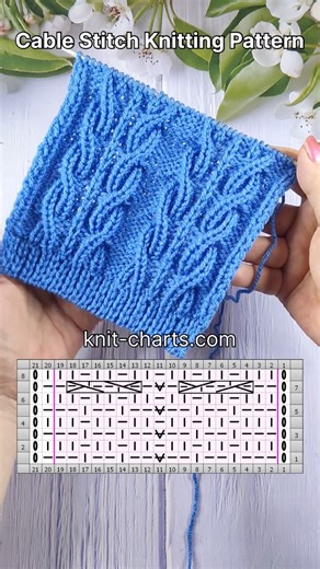 Cable Stitch Knitting Pattern #CableKnittingPattern #KnittingTutorial #KnittingLove #KnittingStitches | Free Knitting Patterns