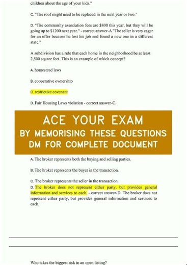 NY Real Estate Exam 2025 Practice Questions and Verified Correct Answers New York State Licensing v