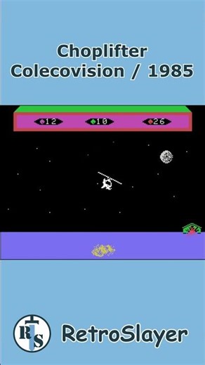 Choplifter Gameplay Colecovision